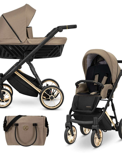 Kunert Ivento Stroller Color: Ivento Caramel Macchiato Frame Color: Golden Frame Combo: 2 IN 1 KIDZNBABY