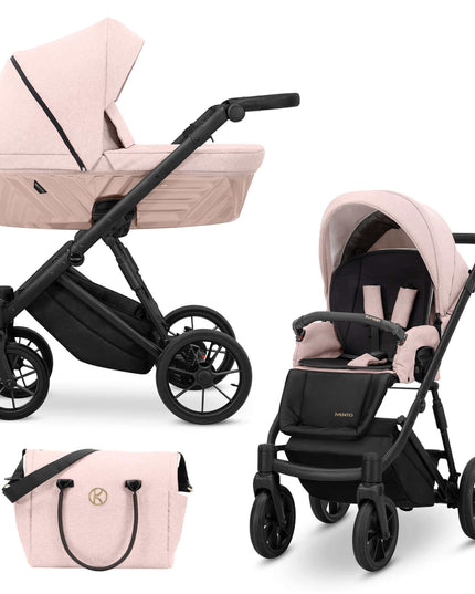 Kunert Ivento Stroller Color: Ivento Smoky Pink Frame Color: Black Frame Combo: 2 IN 1 KIDZNBABY