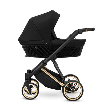 Kunert Ivento Stroller Color: Ivento Eco Black Pearl Frame Color: Golden Frame Combo: 2 IN 1 KIDZNBABY