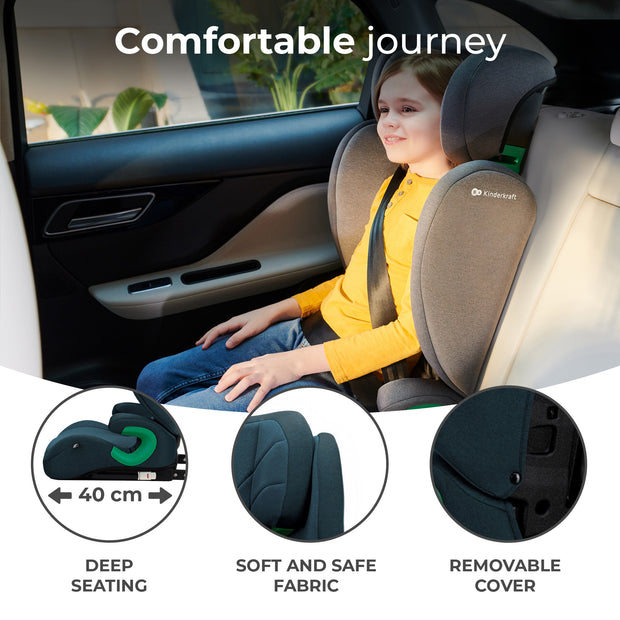 Kinderkraft Car Seat JUNIOR with deep, soft design