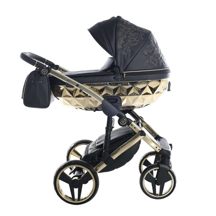 Junama Diamond ENZO Stroller in Black and Gold