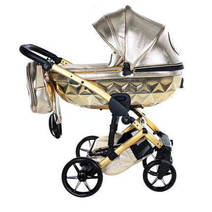 Junama Diamond Hand Craft GLOSSY Stroller Golden