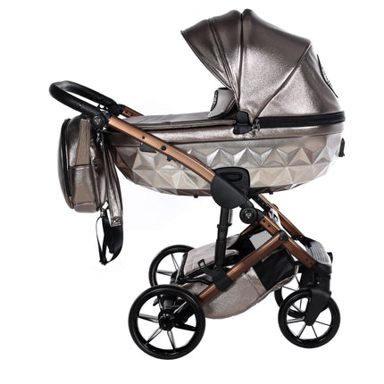 Junama Diamond Hand Craft GLOSSY Stroller Brown