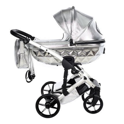 Junama Diamond Hand Craft GLOSSY Stroller Silver