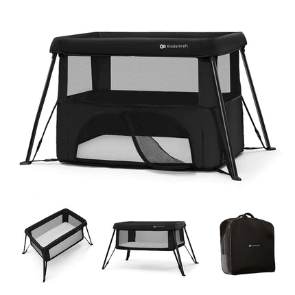 Kinderkraft CAMI Baby Cot Black