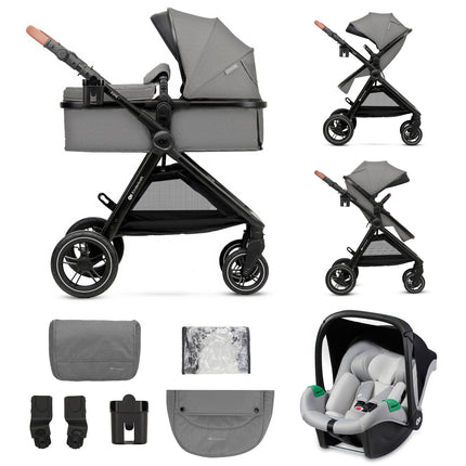 Kinderkraft ESME Stroller 3IN1 in Grey 6