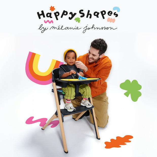 Kinderkraft High Chair LIVY & CALMEE Happy Shapes by KIDZNBABY
