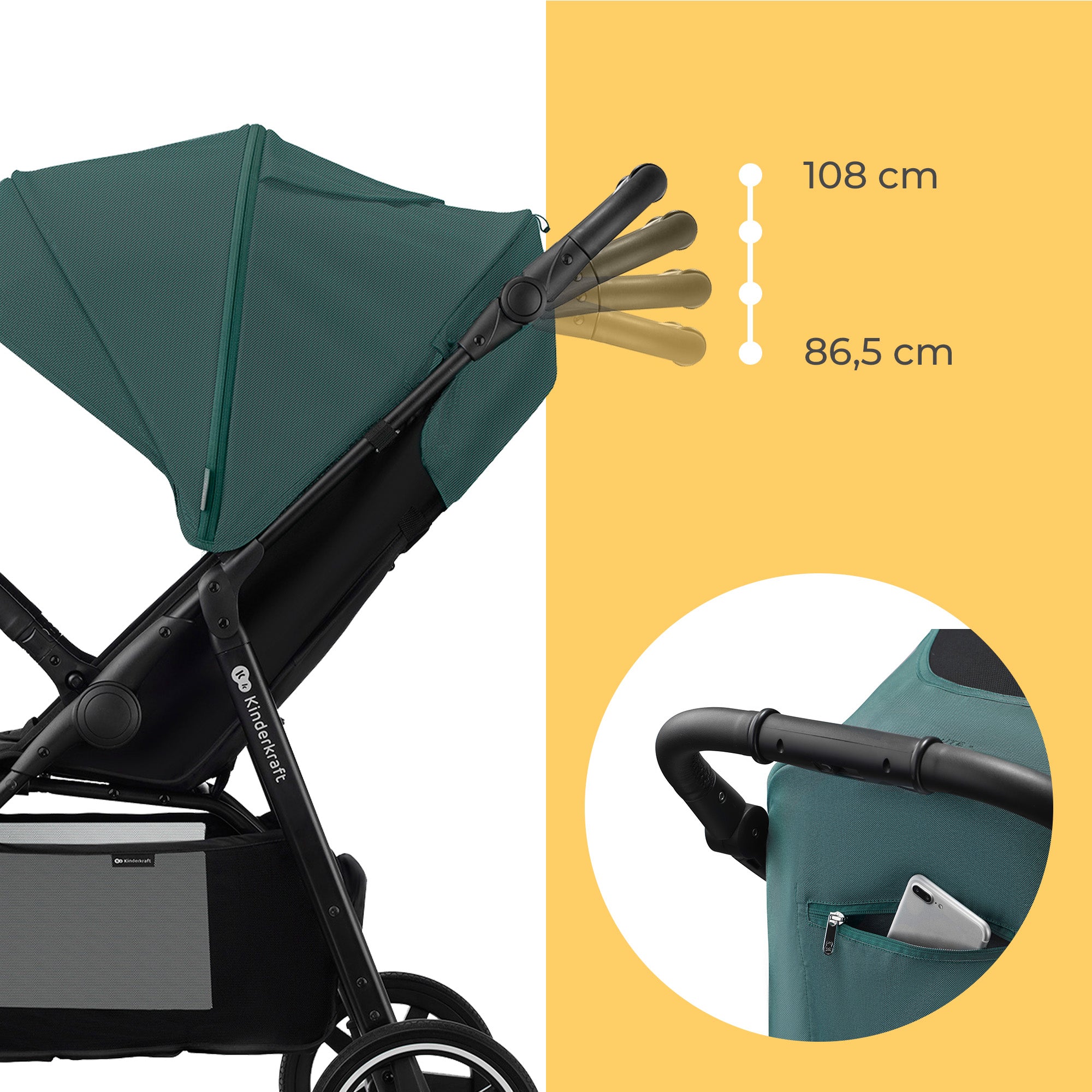 Kinderkraft Route Nature Vibes stroller prezzo 228.65 €