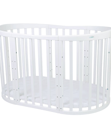 white oval nursery furniture