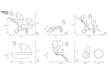 Kunert BRAV DUO Dimensions