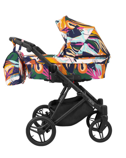 Kunert Lazzio Stroller Color: Lazzio Colorfull Frame Color: Black Frame Combo: 2 IN 1 KIDZNBABY