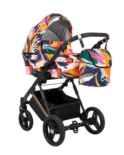 Kunert Lazzio Stroller Color: Lazzio Colorfull Frame Color: Rose Golden Frame Combo: 2 IN 1 KIDZNBABY