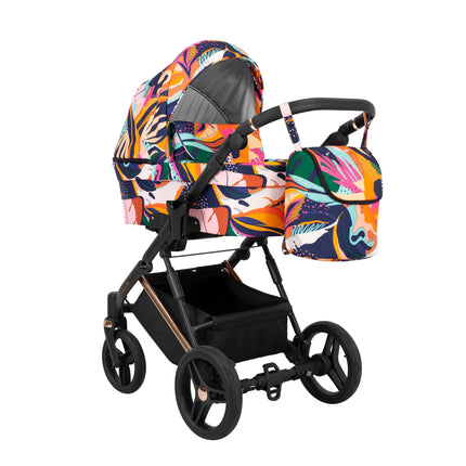 Kunert Lazzio Stroller Color: Lazzio Colorfull Frame Color: Rose Golden Frame Combo: 2 IN 1 KIDZNBABY