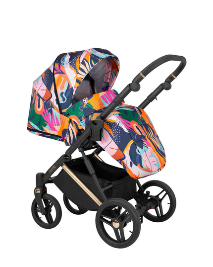 Kunert Lazzio Stroller Color: Lazzio Colorfull Frame Color: Rose Golden Frame Combo: 2 IN 1 KIDZNBABY