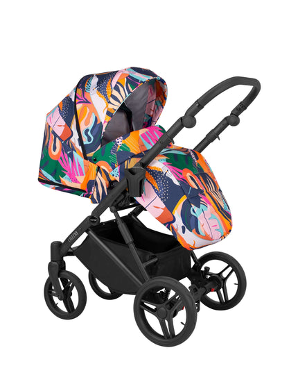 Kunert Lazzio Stroller Color: Lazzio Colorfull Frame Color: Black Frame Combo: 2 IN 1 KIDZNBABY