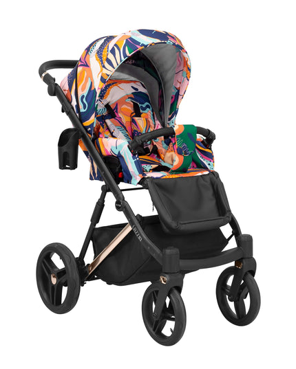 Kunert Lazzio Stroller Color: Lazzio Colorfull Frame Color: Rose Golden Frame Combo: 2 IN 1 KIDZNBABY