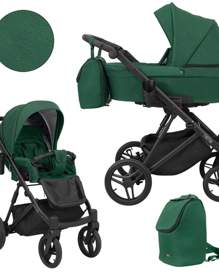 Kunert Lazzio Stroller Color: Lazzio Green Frame Color: Black Frame Combo: 2 IN 1 KIDZNBABY