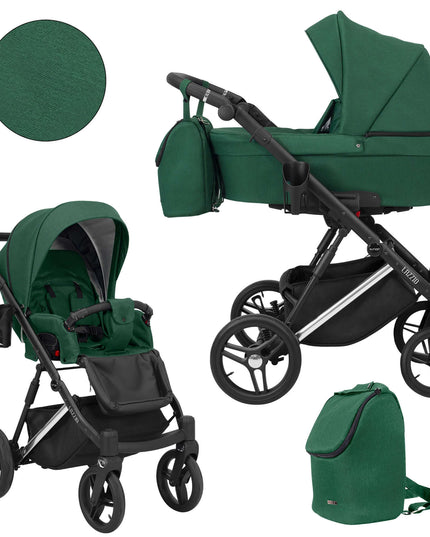 Kunert Lazzio Stroller Color: Lazzio Green Frame Color: Silver Frame Combo: 2 IN 1 KIDZNBABY