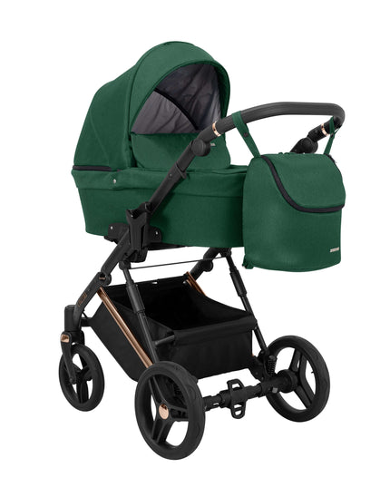 Kunert Lazzio Stroller Color: Lazzio Green Frame Color: Rose Golden Frame Combo: 2 IN 1 KIDZNBABY