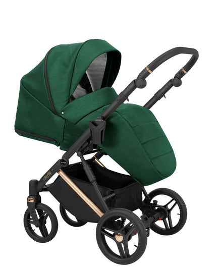 Kunert Lazzio Stroller Color: Lazzio Green Frame Color: Rose Golden Frame Combo: 2 IN 1 KIDZNBABY