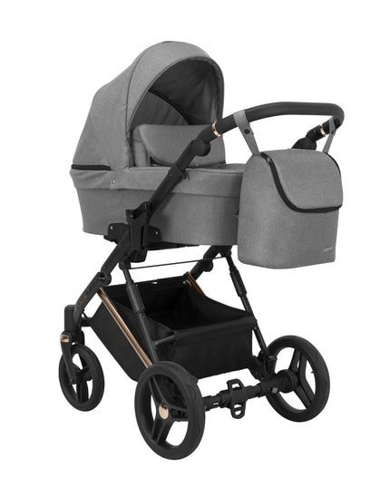 Kunert Lazzio Stroller Color: Lazzio Gray Frame Color: Rose Golden Frame Combo: 2 IN 1 KIDZNBABY