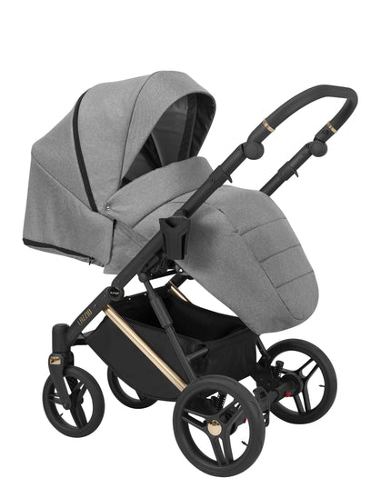 Kunert Lazzio Stroller Color: Lazzio Gray Frame Color: Rose Golden Frame Combo: 2 IN 1 KIDZNBABY