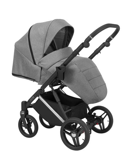 Kunert Lazzio Stroller Color: Lazzio Gray Frame Color: Silver Frame Combo: 2 IN 1 KIDZNBABY