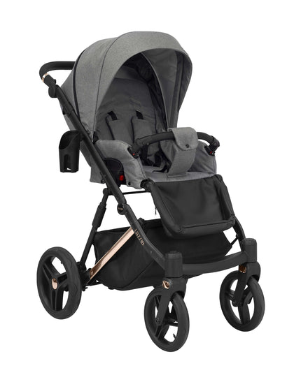 Kunert Lazzio Stroller Color: Lazzio Gray Frame Color: Rose Golden Frame Combo: 2 IN 1 KIDZNBABY