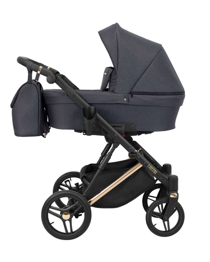 Kunert Lazzio Stroller Color: Lazzio Anthracite Frame Color: Rose Golden Frame Combo: 2 IN 1 KIDZNBABY