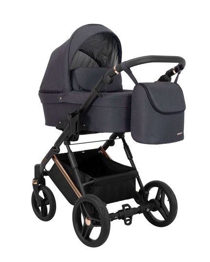 Kunert Lazzio Stroller Color: Lazzio Anthracite Frame Color: Rose Golden Frame Combo: 2 IN 1 KIDZNBABY