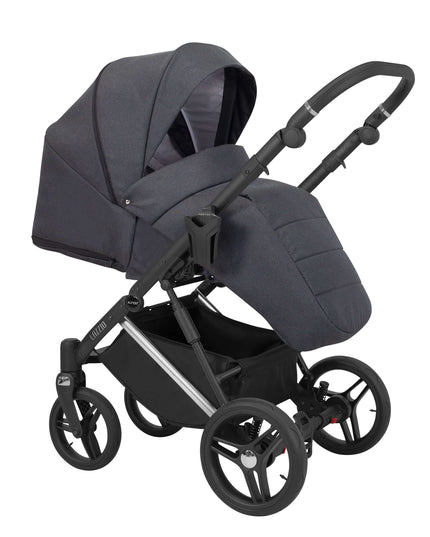 Kunert Lazzio Stroller Color: Lazzio Anthracite Frame Color: Silver Frame Combo: 2 IN 1 KIDZNBABY