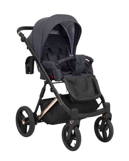 Kunert Lazzio Stroller Color: Lazzio Anthracite Frame Color: Rose Golden Frame Combo: 2 IN 1 KIDZNBABY