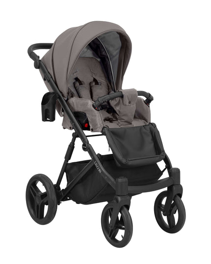 Kunert Lazzio Stroller Color: Lazzio Graphite Eco Leather Frame Color: Black Frame Combo: 2 IN 1 KIDZNBABY