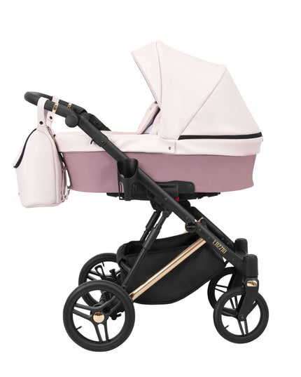 Kunert Lazzio Stroller Color: Lazzio Pink Eco Leather Frame Color: Rose Golden Frame Combo: 2 IN 1 KIDZNBABY