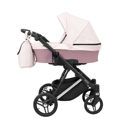 Kunert Lazzio Stroller Color: Lazzio Pink Eco Leather Frame Color: Silver Frame Combo: 2 IN 1 KIDZNBABY