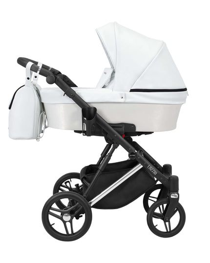 Kunert Lazzio Stroller Color: Lazzio Ash Eco Leather Frame Color: Silver Frame Combo: 2 IN 1 KIDZNBABY