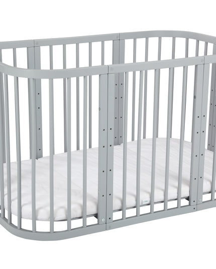 Waldin baby crib gray