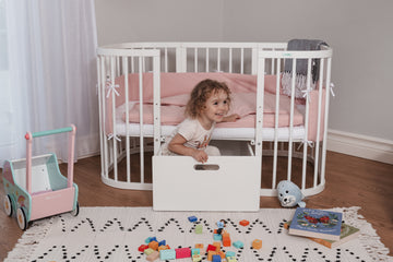Waldin 7 in 1 Baby Crib with Mattress - White Reviews