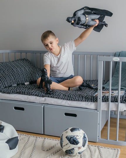 adjustable floor height crib