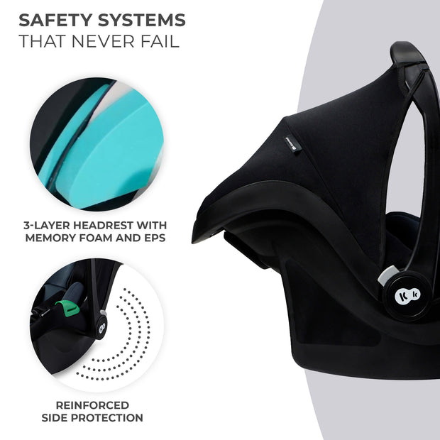 Safety Systems of Kinderkraft Car Seat MINK PRO in Black