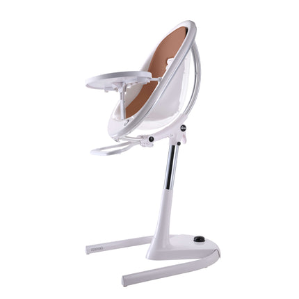 mima MOON High Chair In White adn Camel