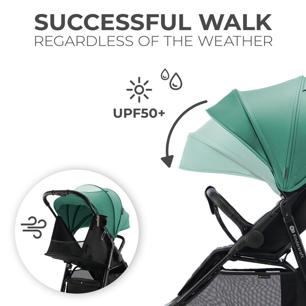 Kinderkraft RINE with UPF50+ canopy for all-weather walks