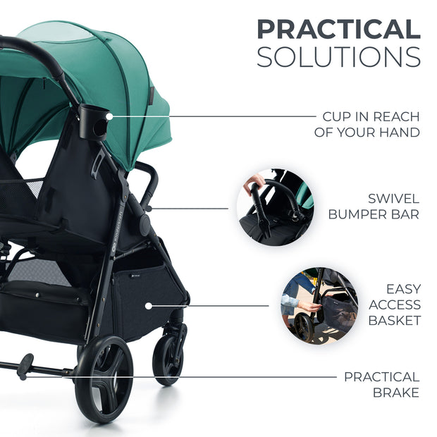 Kinderkraft RINE stroller featuring practical accessories