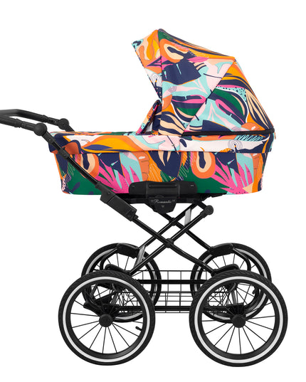 Kunert Stroller Romantic Colorfull with Black Frame by KIDZNBABY