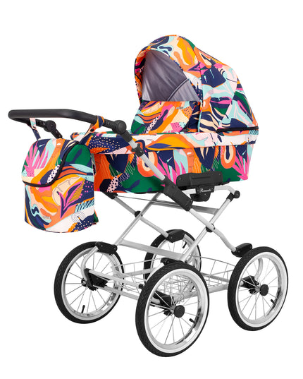 Kunert Romantic Stroller Color: Romantic Colorfull Frame Color: Graphite Frame Combo: 2 IN 1 KIDZNBABY