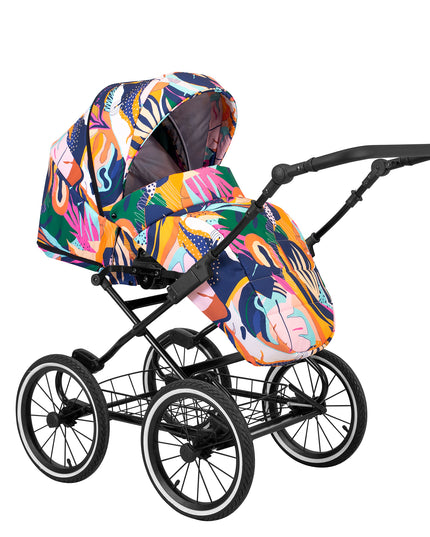 Kunert Stroller Romantic Colorfull with Black Frame by KIDZNBABY