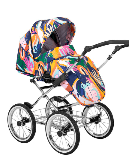 Kunert Romantic Stroller Color: Romantic Colorfull Frame Color: Chrome Frame Combo: 2 IN 1 KIDZNBABY