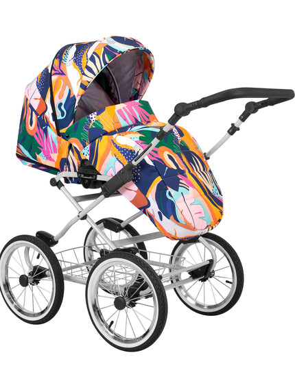 Kunert Romantic Stroller Color: Romantic Colorfull Frame Color: Graphite Frame Combo: 2 IN 1 KIDZNBABY