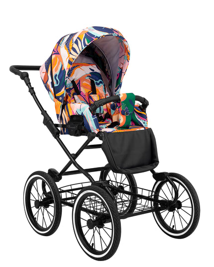 Kunert Stroller Romantic Colorfull with Black Frame by KIDZNBABY