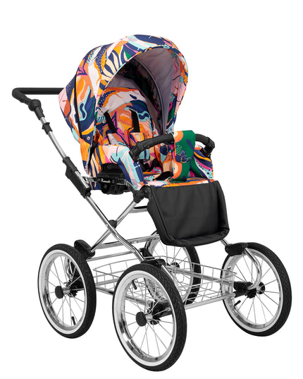 Kunert Romantic Stroller Color: Romantic Colorfull Frame Color: Chrome Frame Combo: 2 IN 1 KIDZNBABY